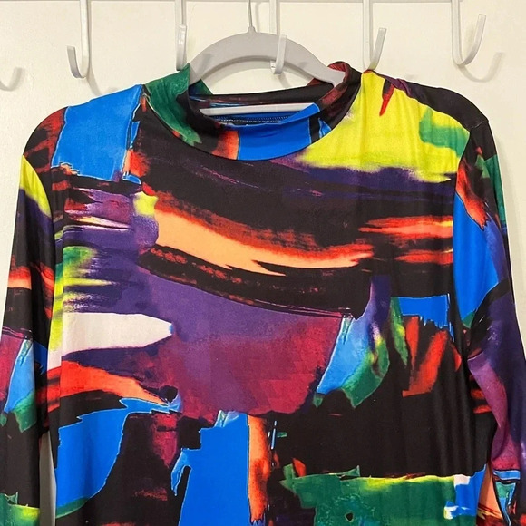 SHEIN Slayer Plus size Women Bodycon dress Fluid Print size 2XL - Picture 6 of 16